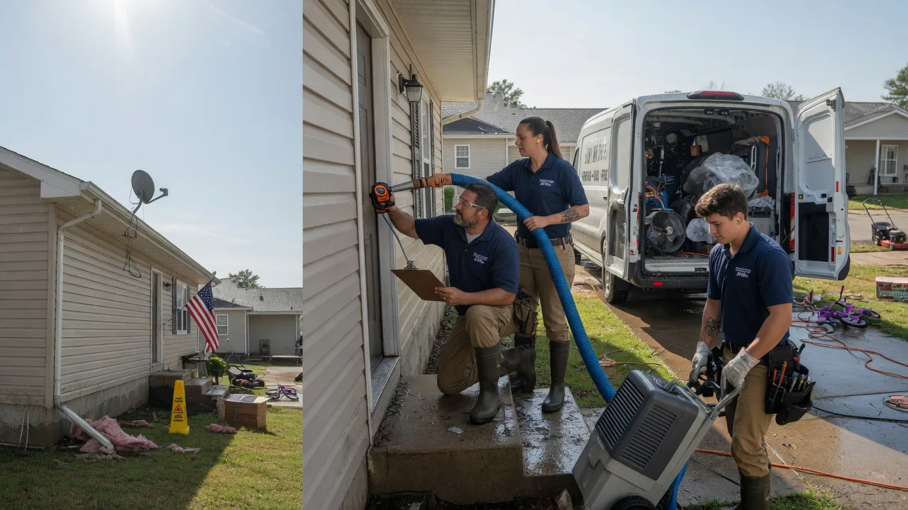 Ceiling Water Damage Restoration in Fall Creek, WI near me
